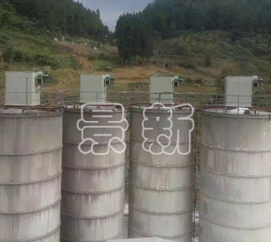 安裝完畢的倉頂除塵器