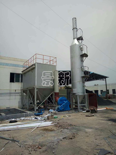 山西榆林4噸脫硫鍋爐除塵器運(yùn)行中